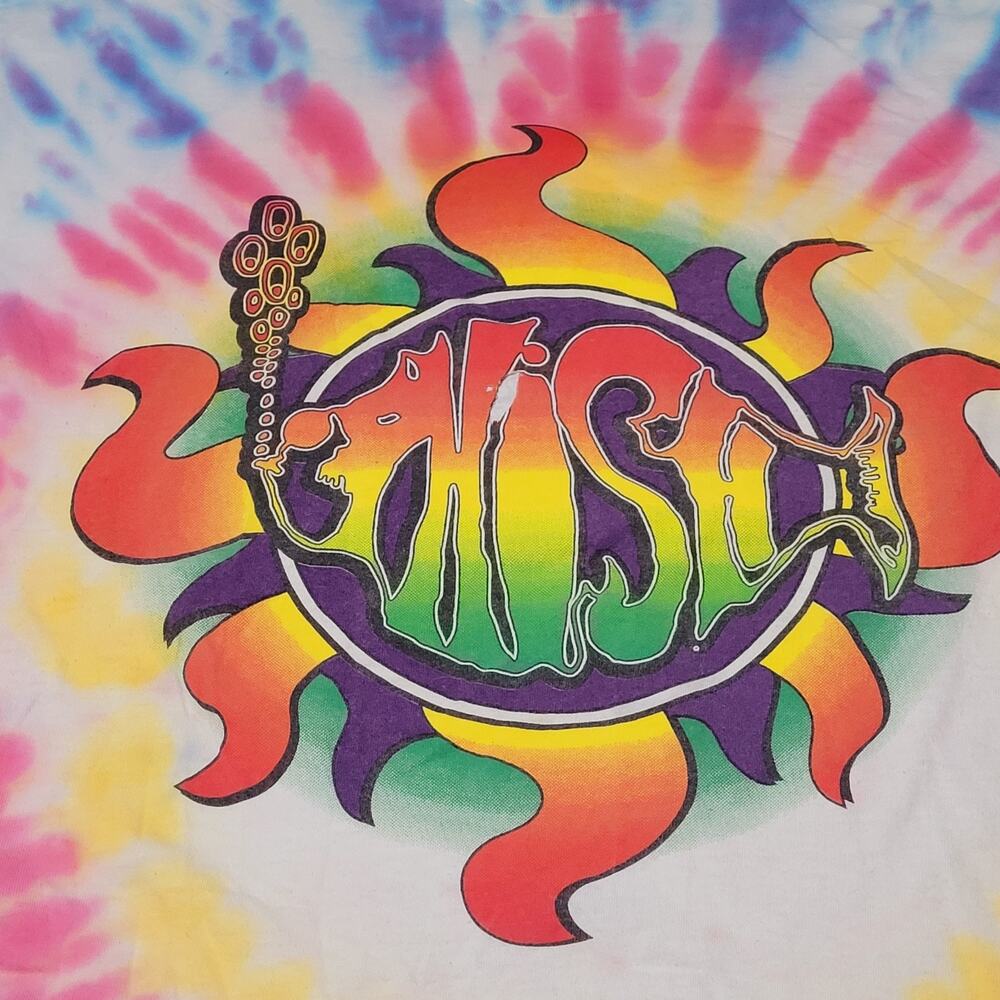 Original Vintage 1998 PHISH Summer Tour Tie-Dye T-SHIRT Tee XL Phish Rare Delta - Picture 5 of 16